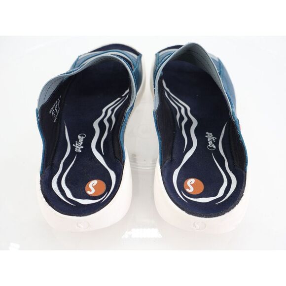 Softinos  Weal Slip-on Sandal Slides Size 38 7.5 Blue Slip on Flat Sole Platform - Picture 6 of 9